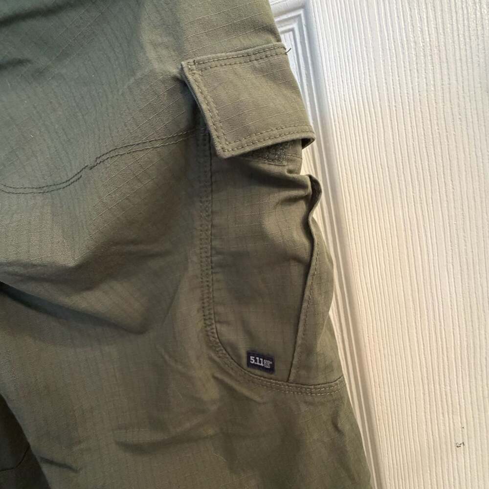 5.11 Tactical Womens Ripstop Cargo Pants Olive Green Sz 8 Regular Police Militar - Picture 12 of 12
